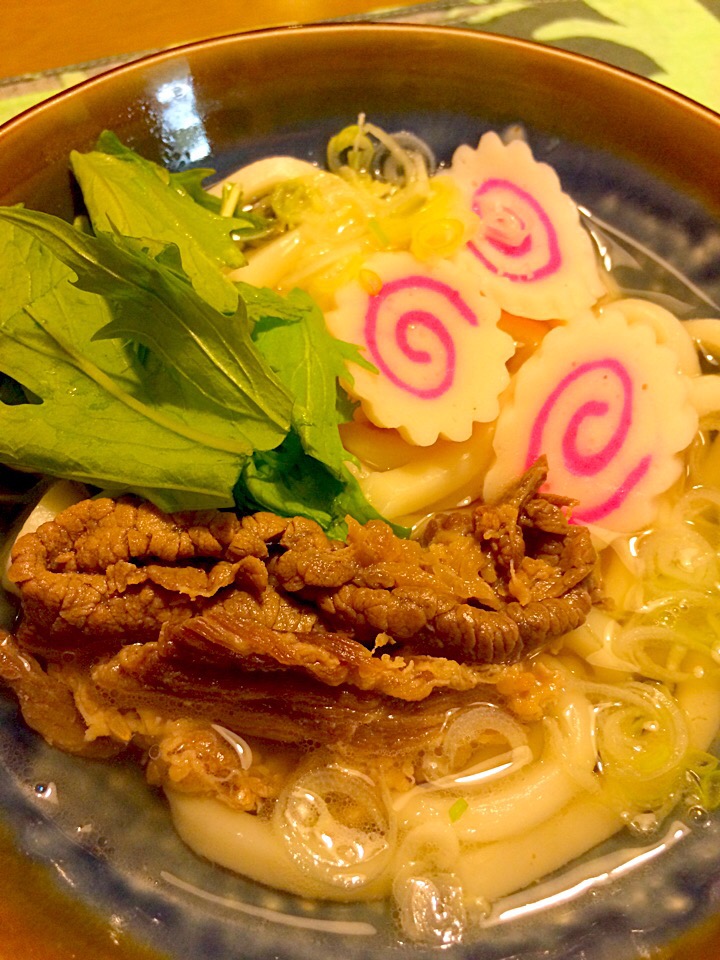 肉うどん??