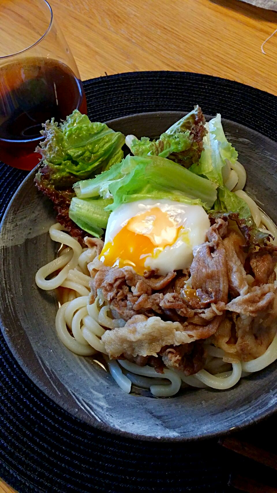 甘辛豚肉のぶっかけうどん