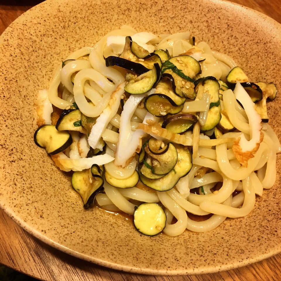 冷しナスしそうどん♪