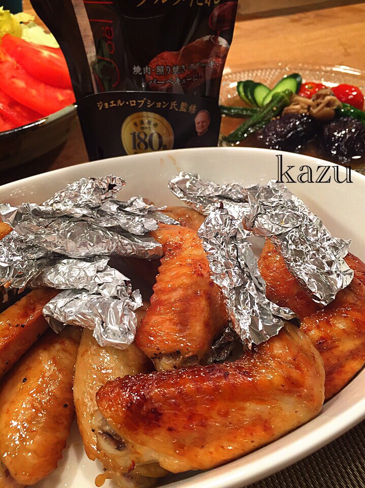 kazu★さんの料理 手羽先⭐️和風ローストチキン