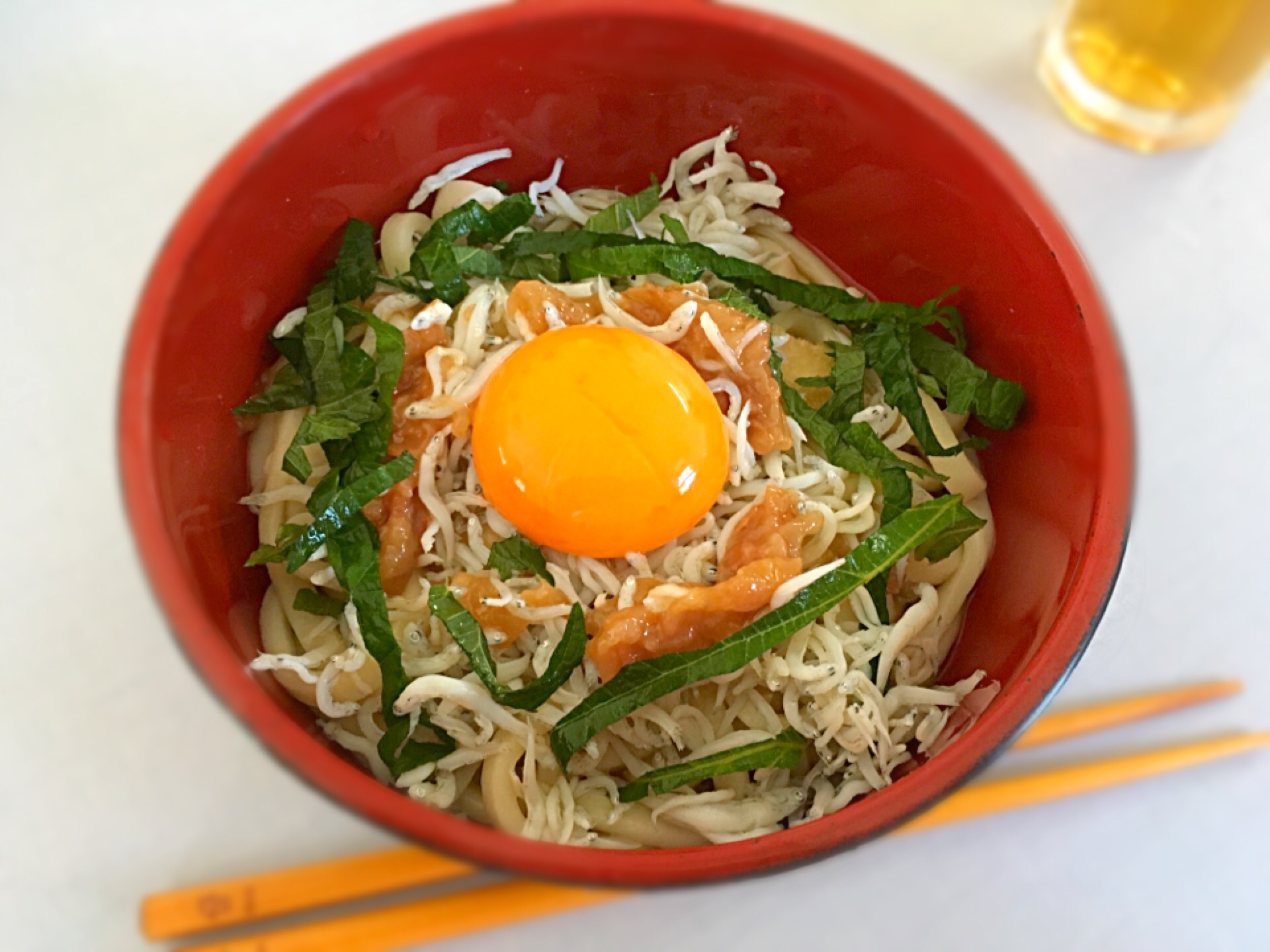 梅しらすおろしのぶっかけうどん