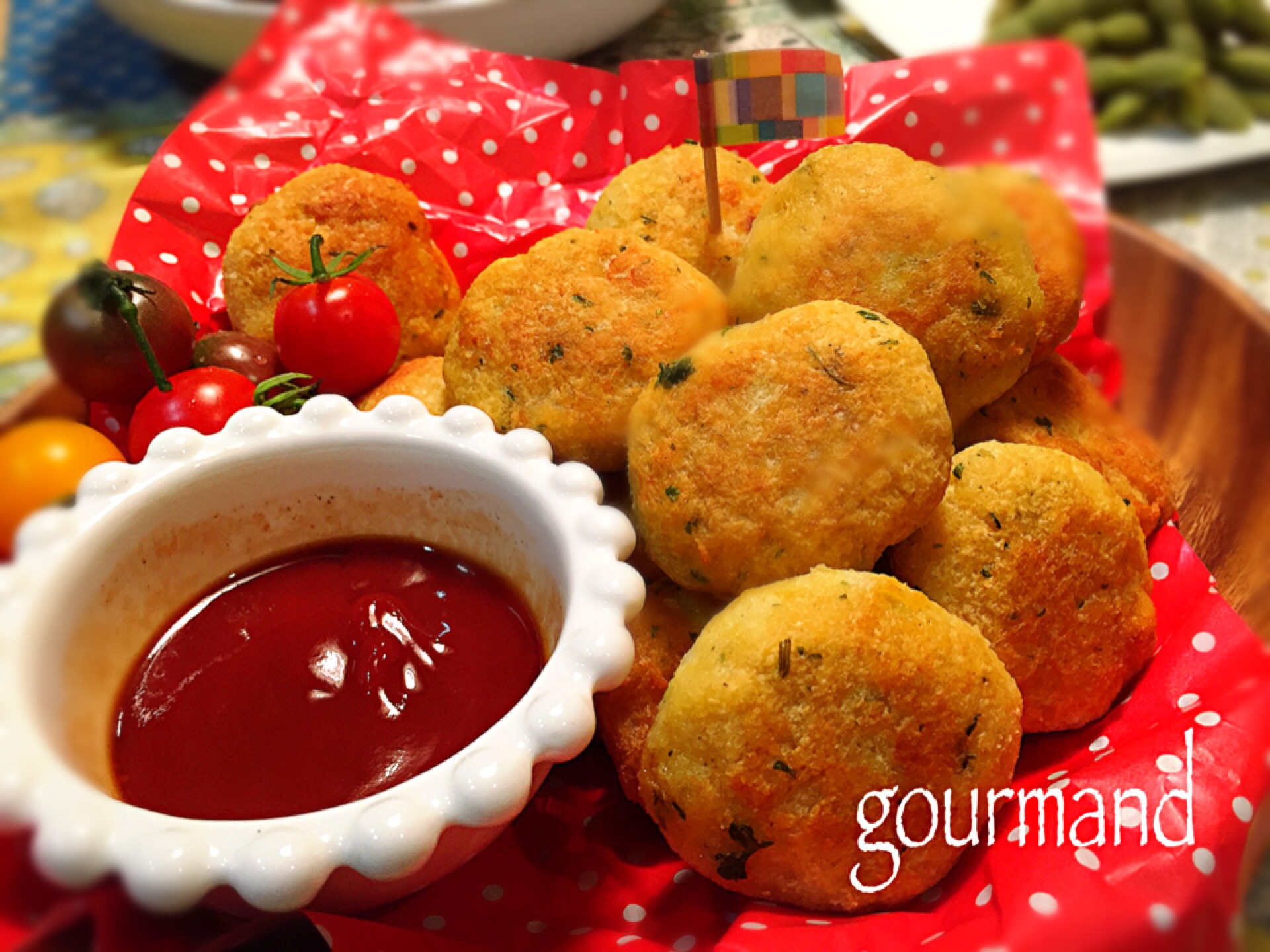 ともちゃんの? おから入りやわらかスティックチキンナゲット♪カレー風味～