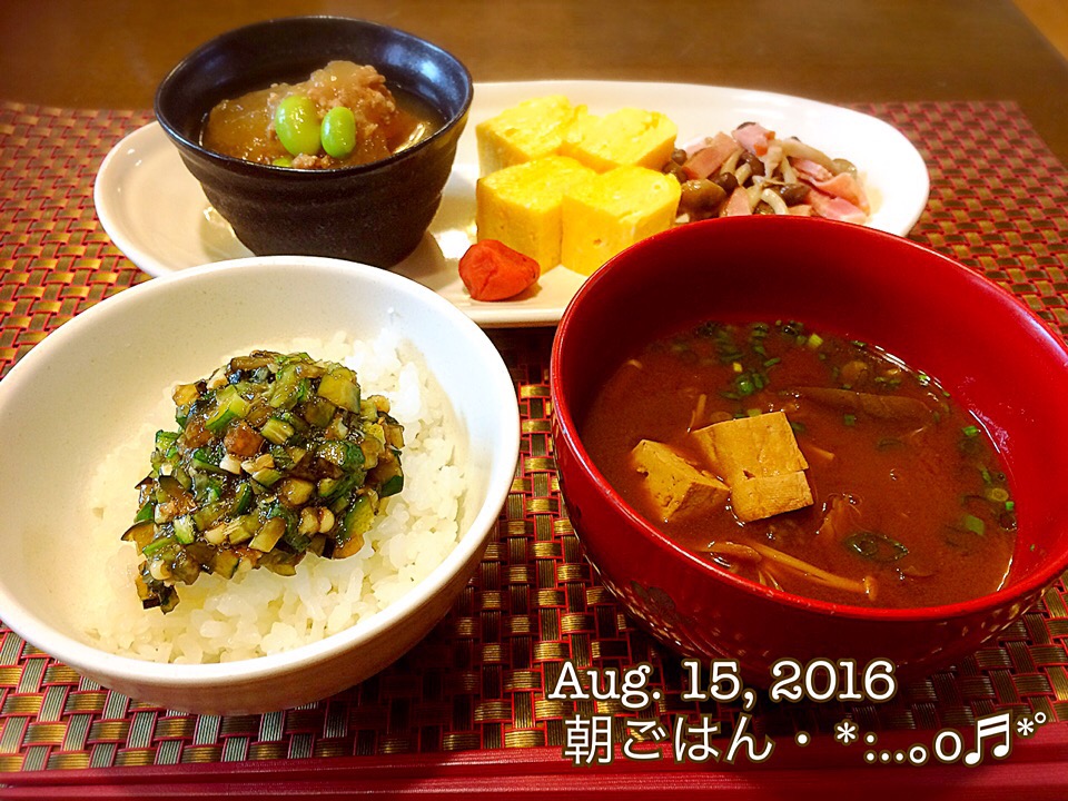 2016/08/15朝ごはん♪♪