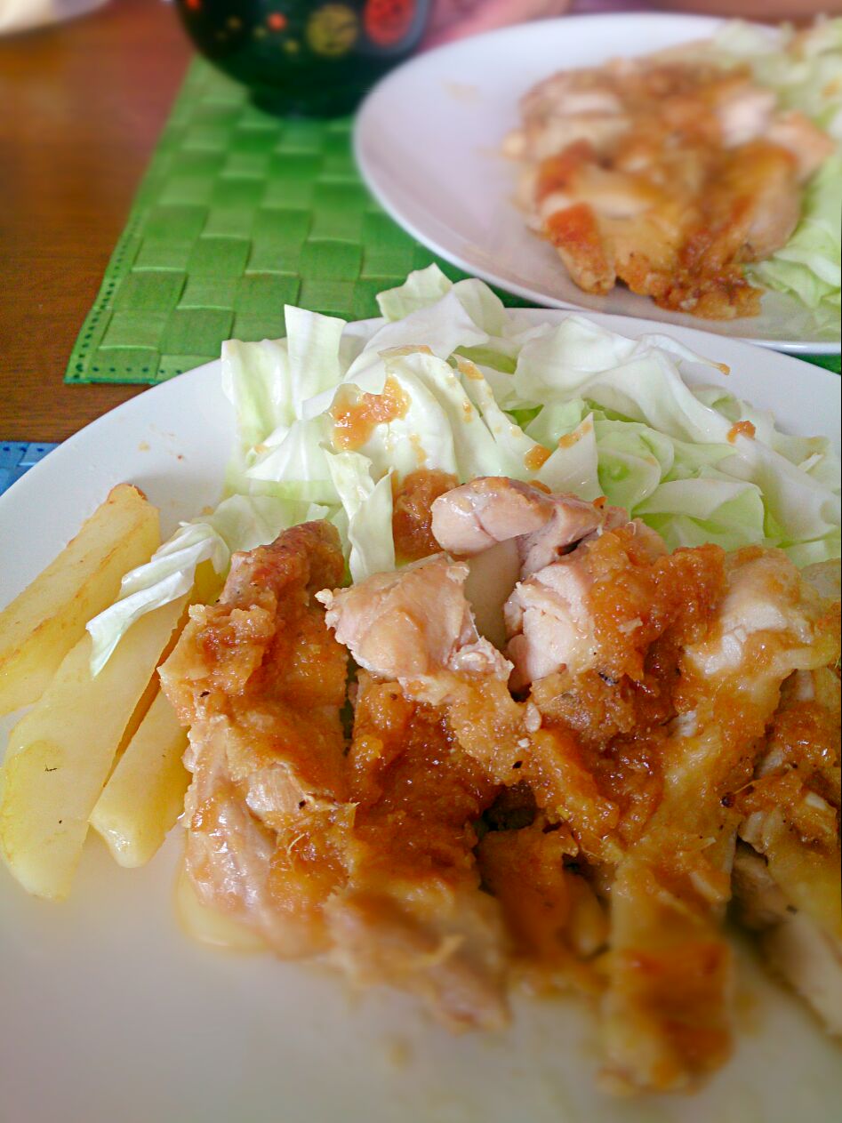 チキンステーキのガッツリおろしソース