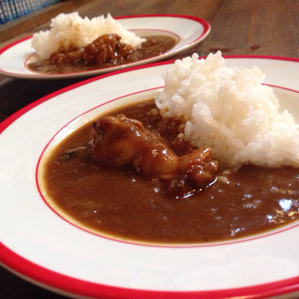 店主のチキンカリー