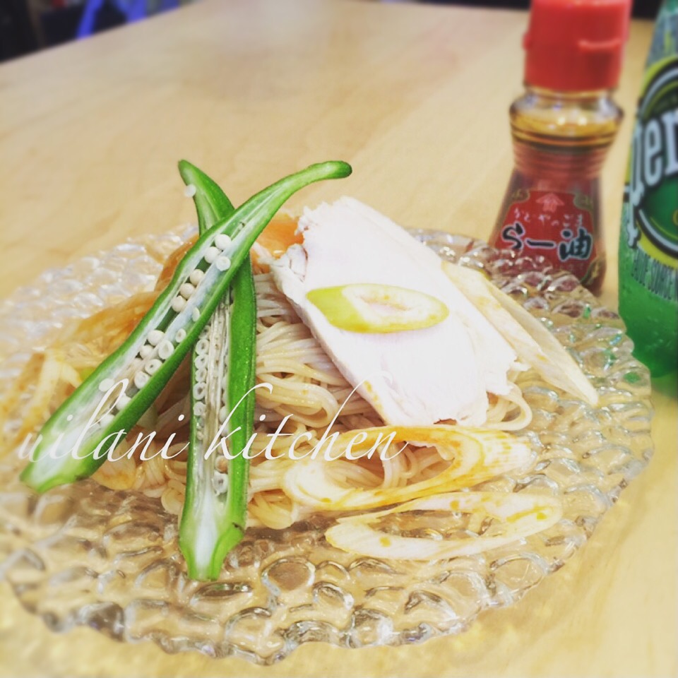 油そば風ピリ辛和え麺