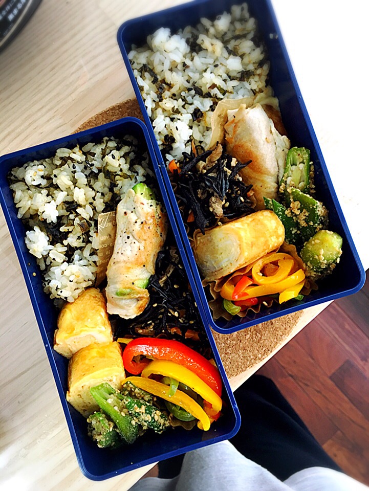 今日のお弁当♥︎2人分