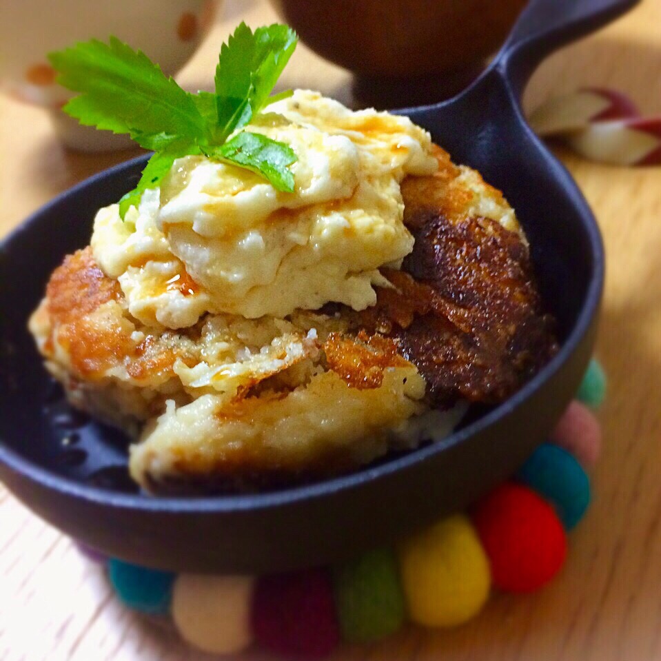 自然薯とレンコンのお好み焼き／OKONOMIYAKI-Japanese Savoury Pancake with Yam, Lotus Root