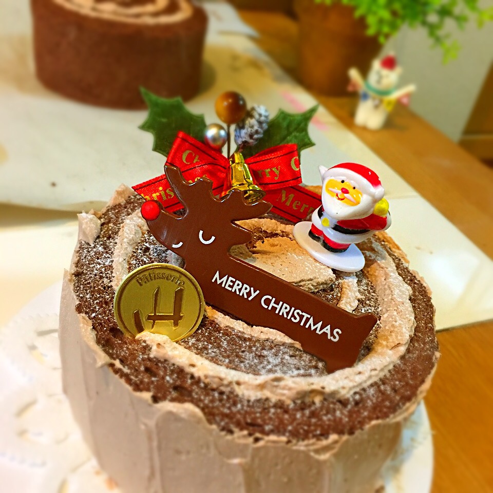 ミニミニのクリスマスケーキ