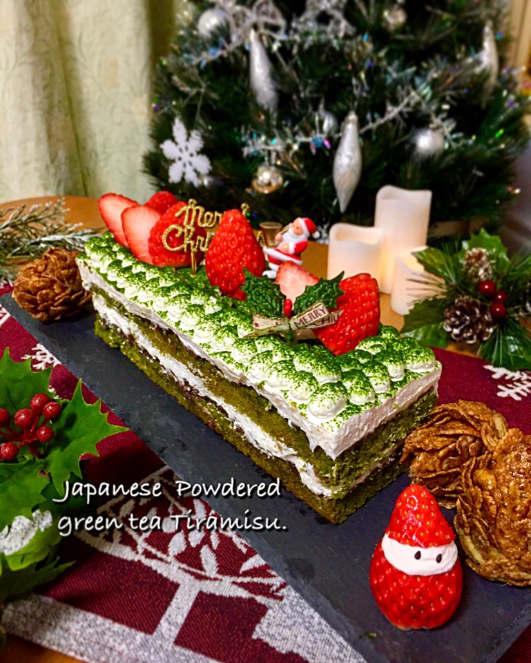 手作りクリスマスケーキ
〜和風抹茶ティラミス〜