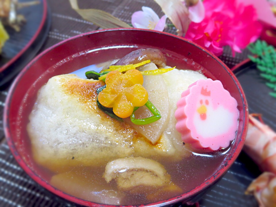 我が家のお雑煮♡︎ʾʾ