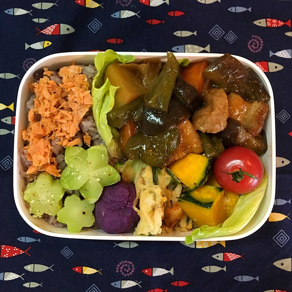 今日の手抜き弁当