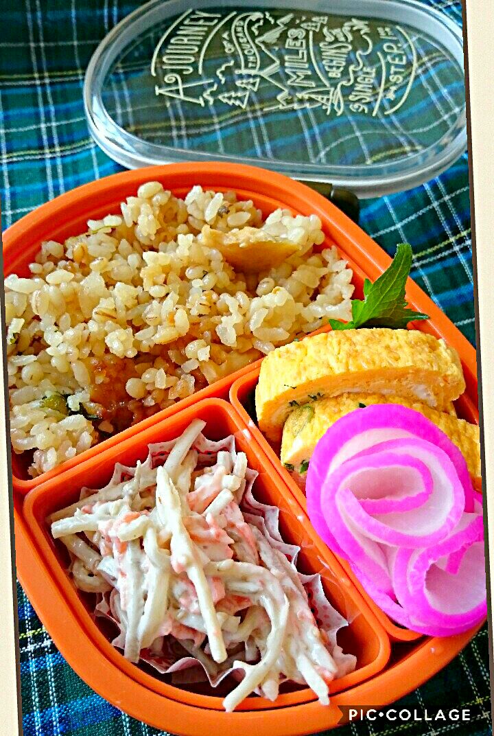 #老人昼うち弁当?
お弁当持ってお散歩??