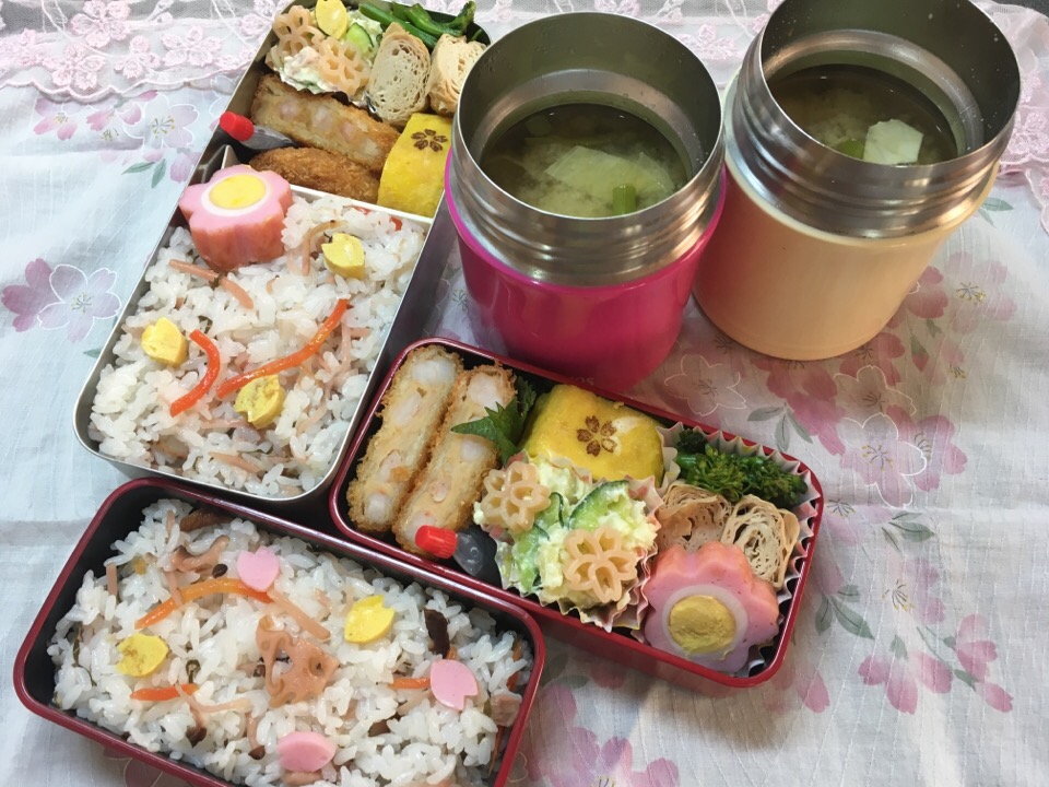 4月3日 新年度スタート  桜弁当?