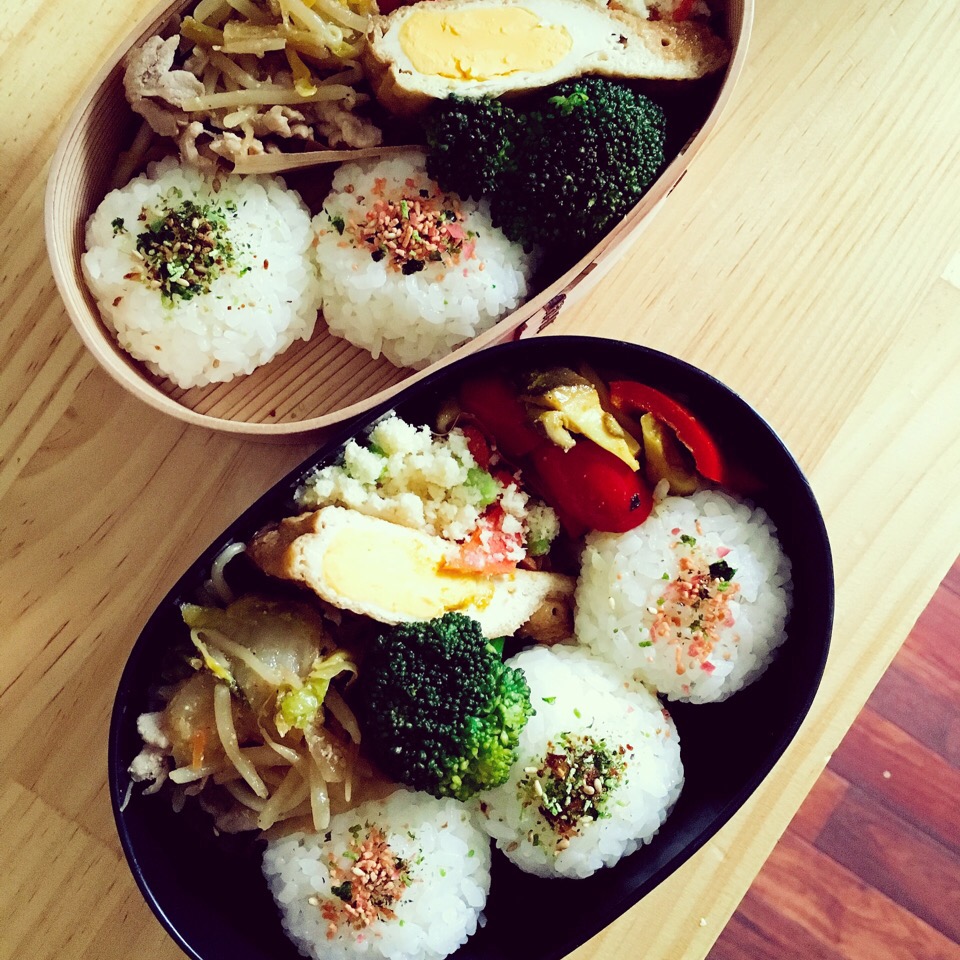 今日のお弁当♡

#漬物で豚肉炒め#たまごの巾着煮#おから#おから#おにぎり#花見