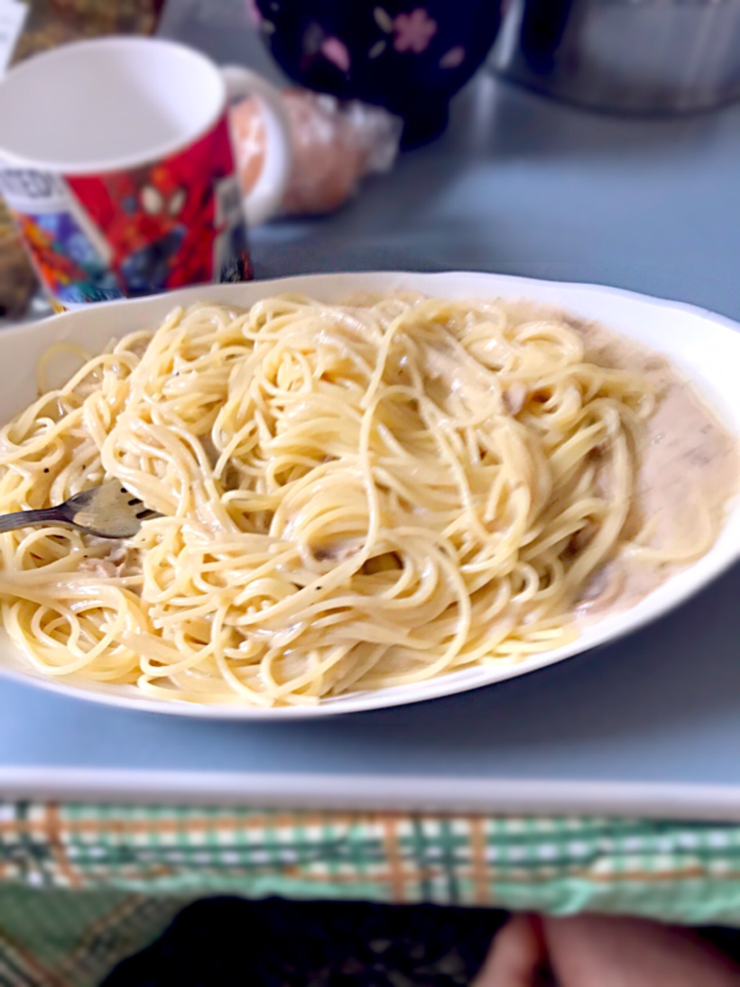 高校生の息子が初めて作ったパスタ?