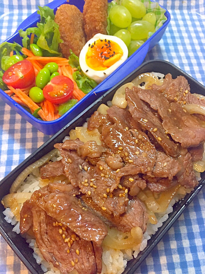 がっつり焼肉のっけ弁当☆4/17