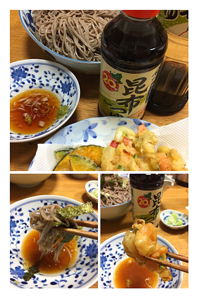 天ぷら蕎麦
#ヤマサ昆布つゆ