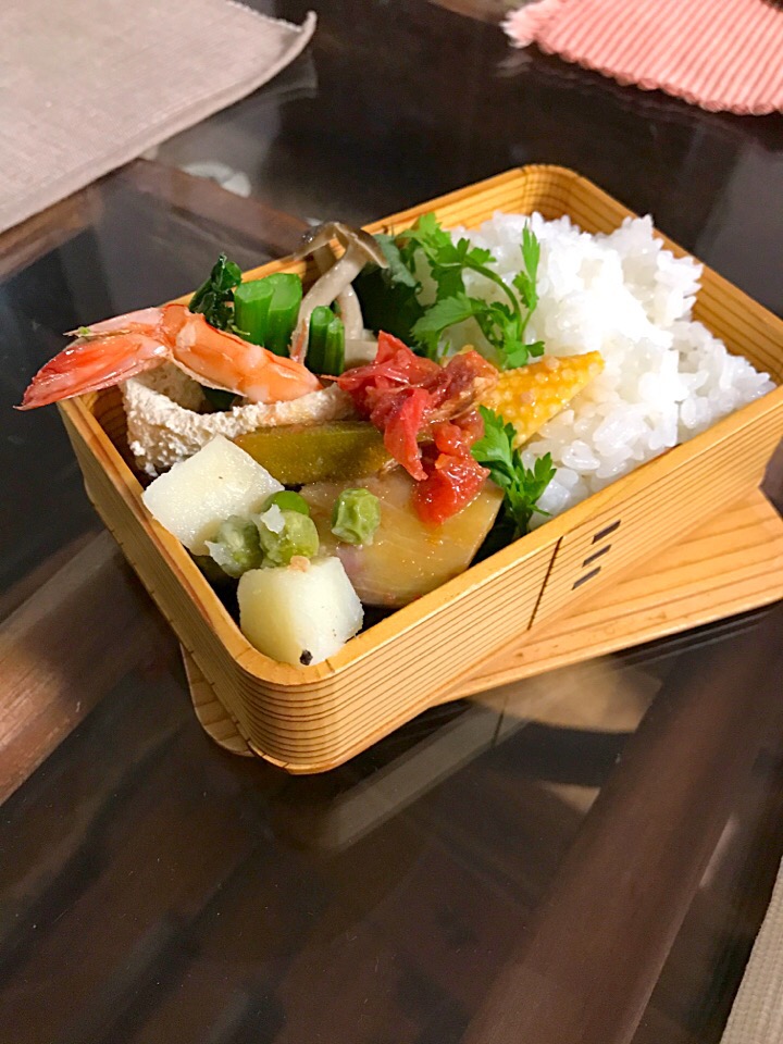 新じゃがとグリーピースのほっくり煮。春の味。