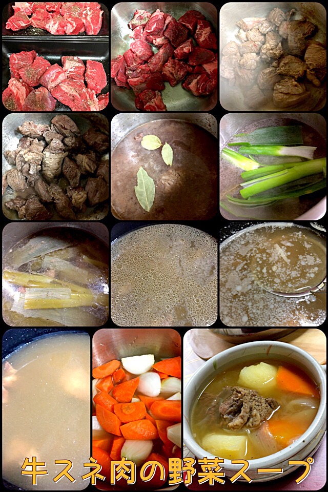 牛スネ肉の野菜スープ