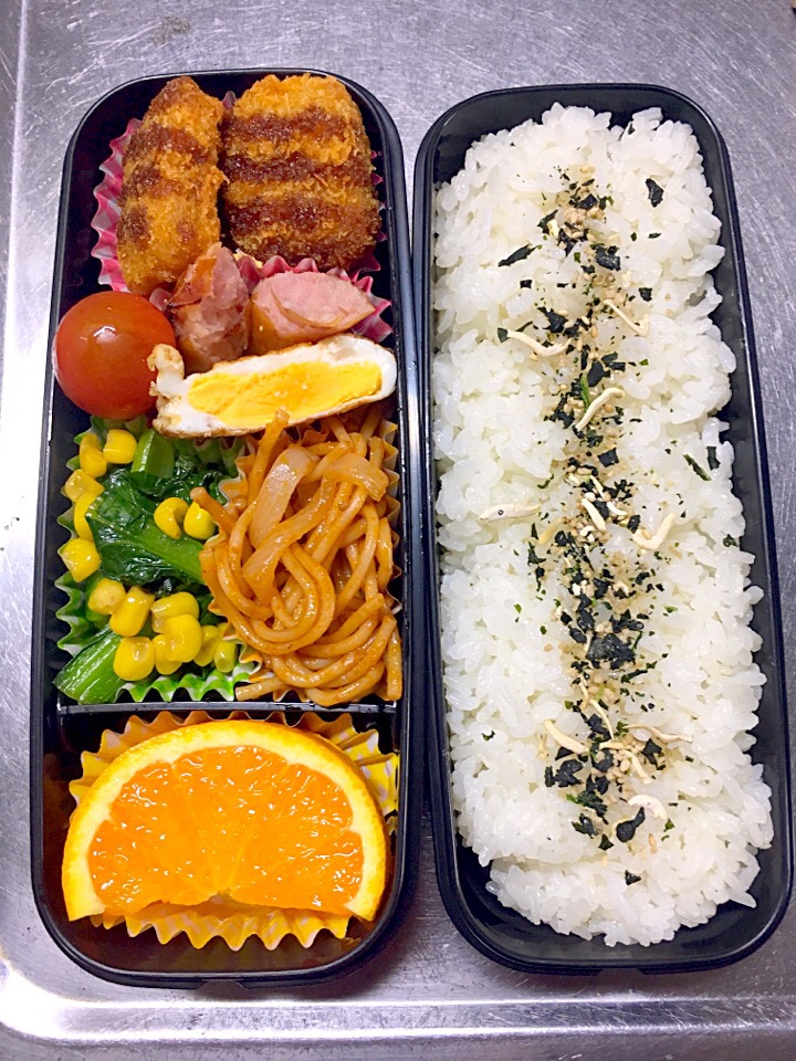 手抜き弁当#息子弁当