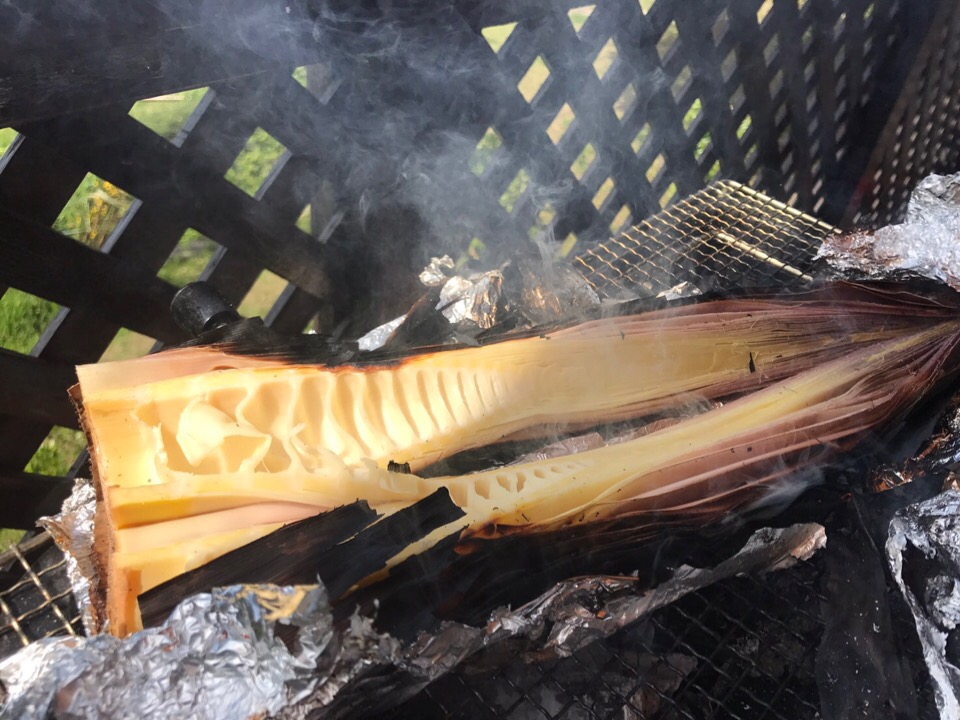 網の下の炭火に入れとくだけ。タケノコのホイル焼き#バーベキュー#タケノコ#BBQ