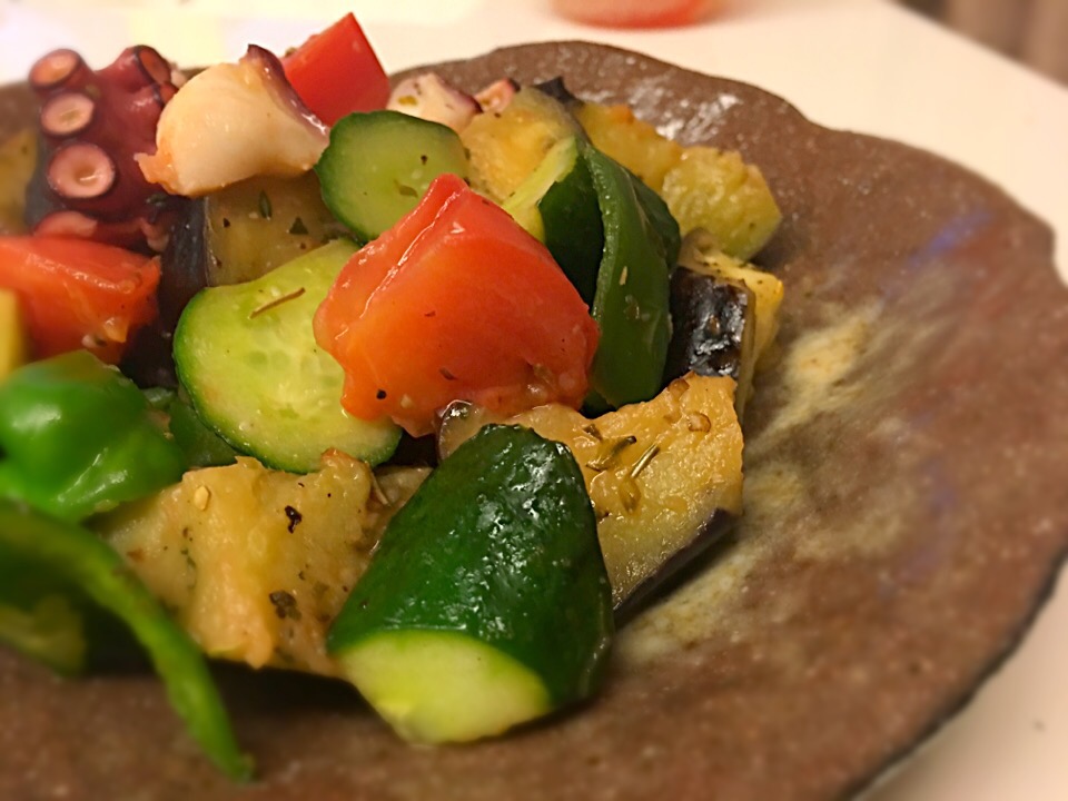 タコと夏野菜のイタリアンハーブ炒め タコ料理グランプリ ヤマサ醤油株式会社