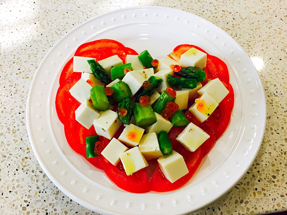 トマトとお豆腐の簡単サラダ