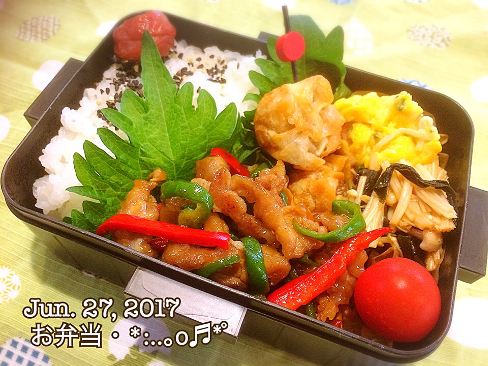 2017/06/27お弁当〜♡#お弁当#中華弁当 #お弁当記録