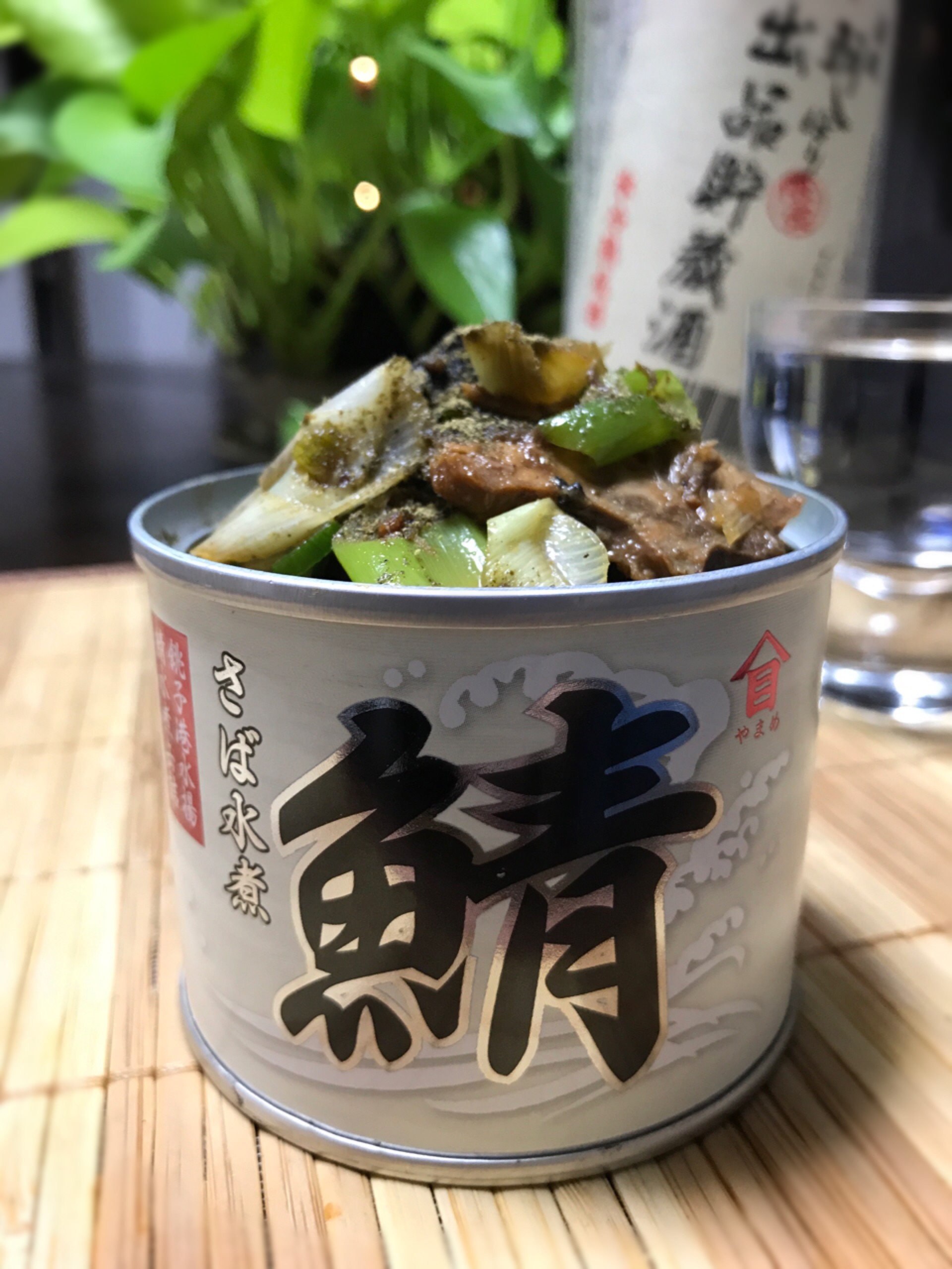 鯖缶ネギマヨ焼き 山椒がけ