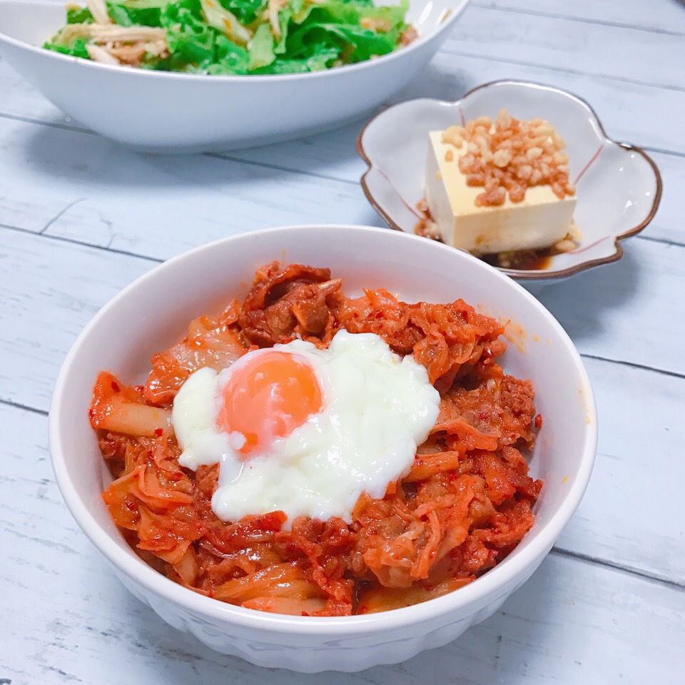 豚キムチ丼