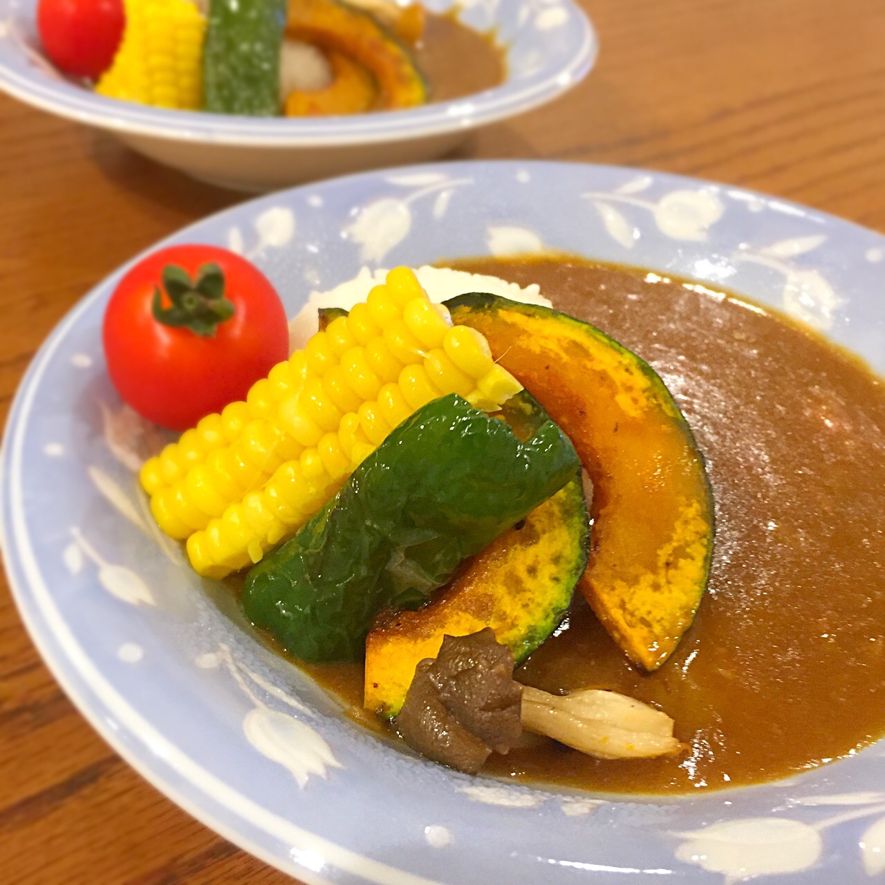 お子様夏野菜カレー?