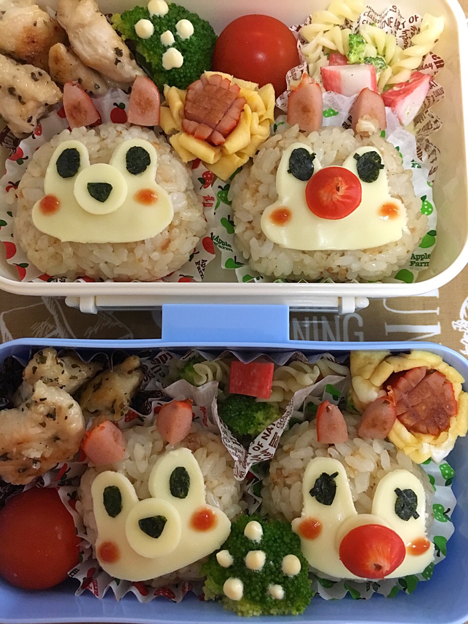 夏休み17学童弁当 お弁当 キャラ弁 チップとデール 学童弁当 夏休み 夏休みお弁当 夏ごはんグランプリ17 ヤマサ醤油株式会社