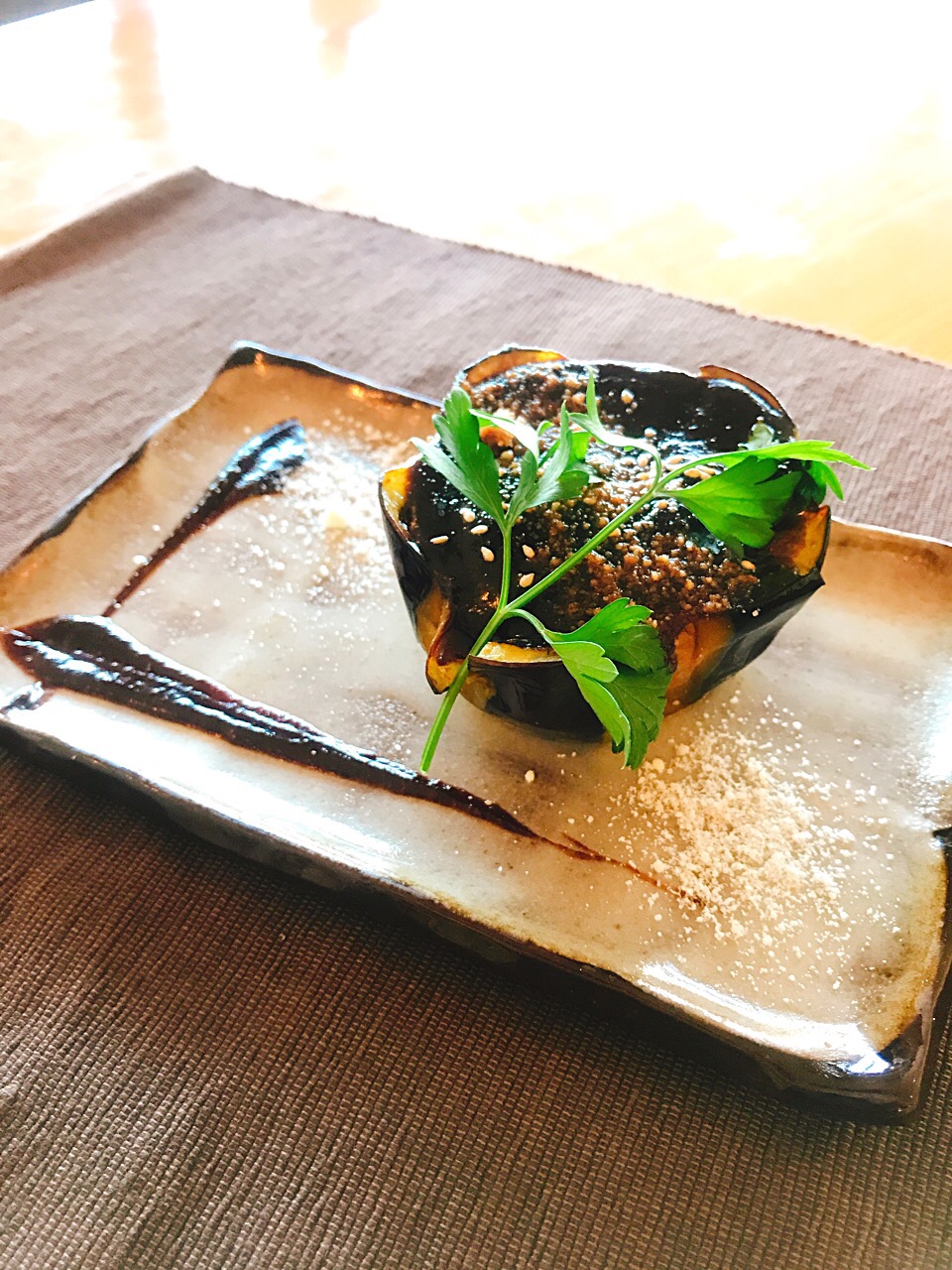 賀茂茄子の田楽 赤ワイン味噌仕立て