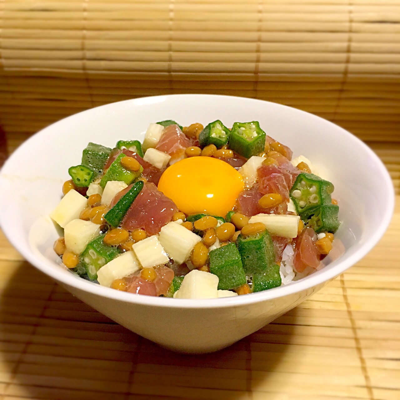 ネバネバマグロ丼