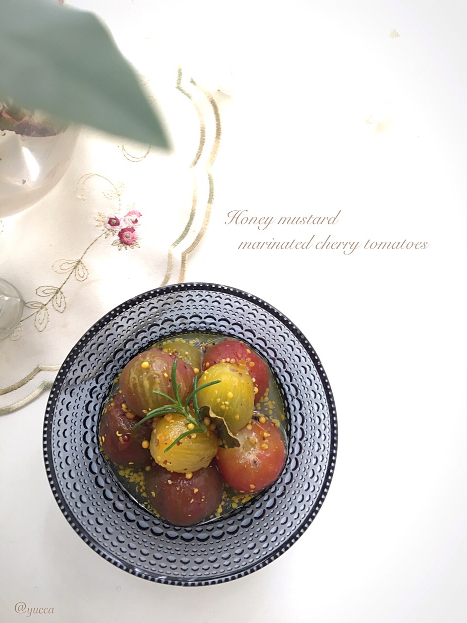 izoomさんの料理 プチトマトのハニーマスタードマリネ 【Honey mustard marinated cherry tomatoes】