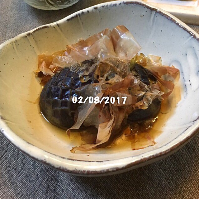 茄子の煮浸し?