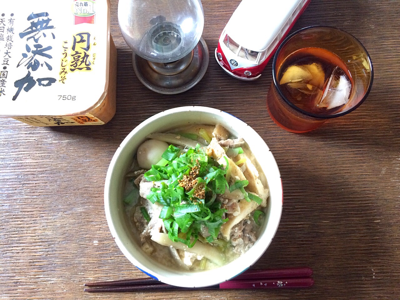 クーラー漬けの毎日に♪豚汁うどん