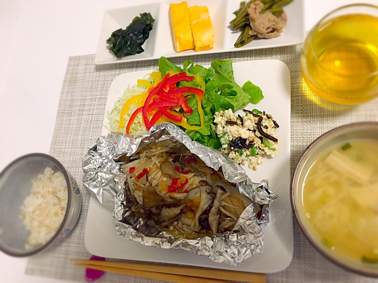 醤油とバターで鮭のホイル焼き♡