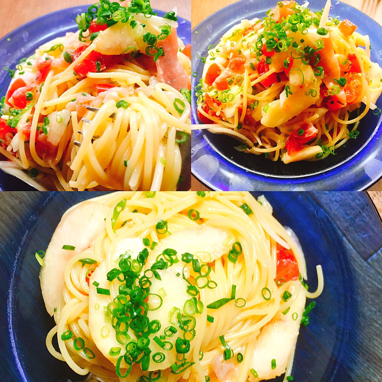 片岡護シェフのレシピ 桃のパスタ    #桃 #片岡護シェフのレシピ #スパゲティ #冷製パスタ #生ハム