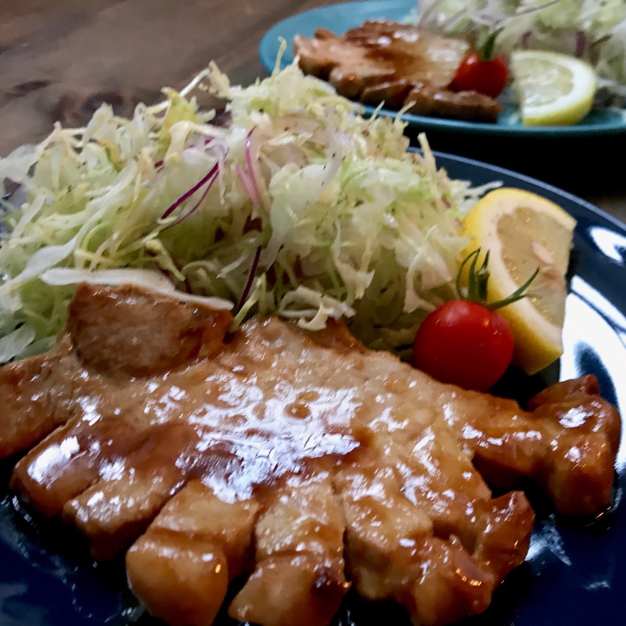 豚ロースの山葵醤油焼