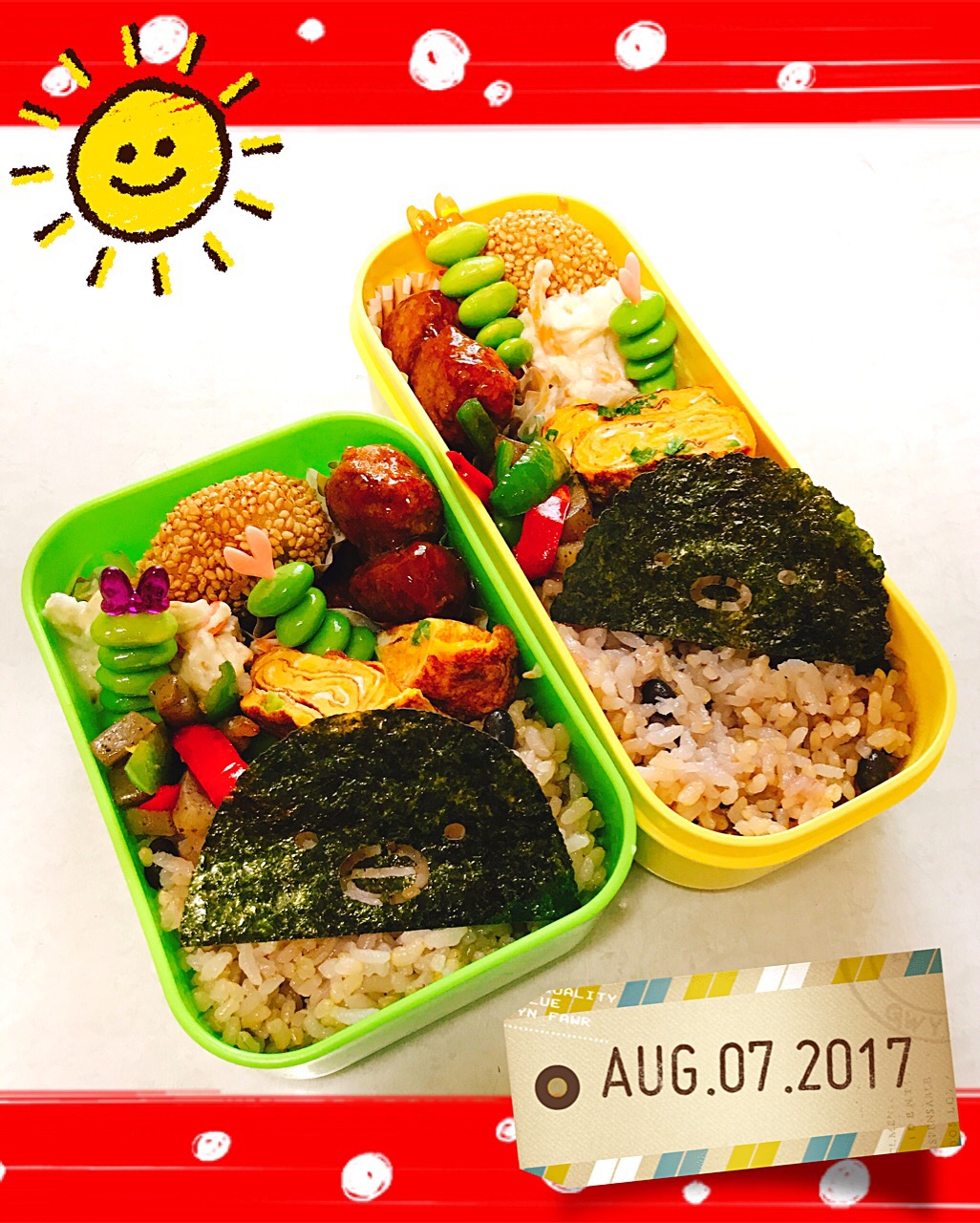 2017/8/7  #夏休みお弁当