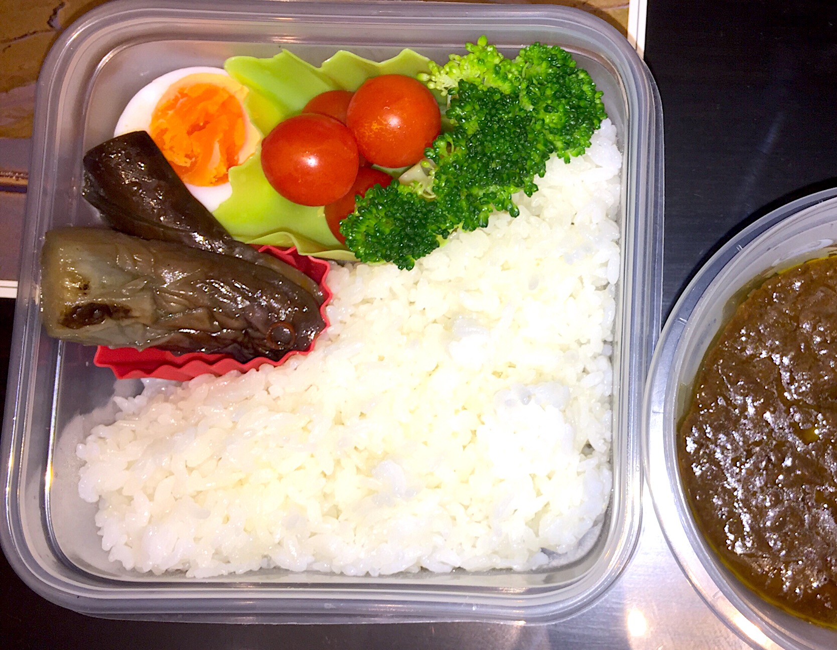 17 10 24 本日のジップロックお弁 キーマカレー ナスの煮浸し 本日のお弁当 Bento世界グランプリ17 ヤマサ醤油株式会社