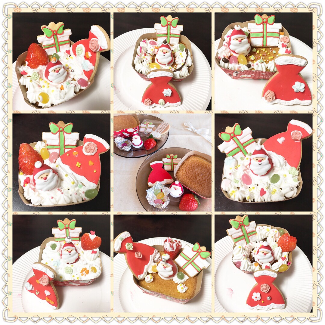 ミニクリスマスケーキ?デコレーション
1年生の作品❤️