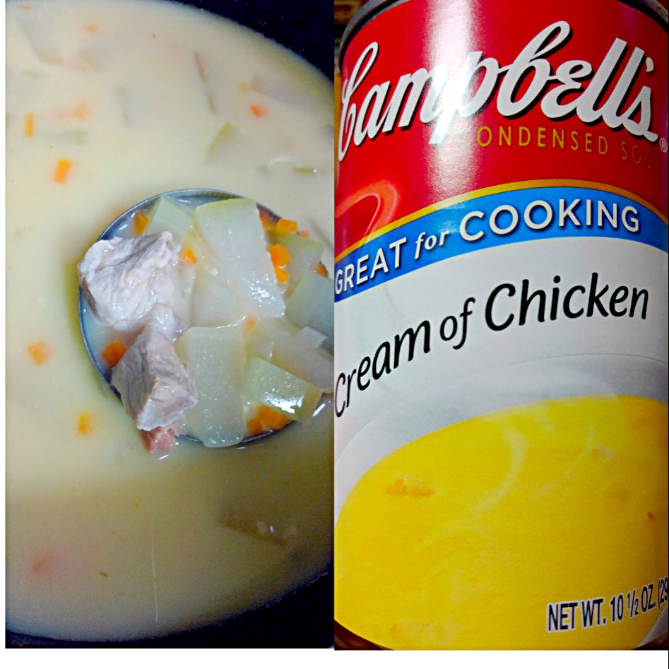 キャンベル缶詰で 人参 玉ねぎ 豚肉 冬瓜スープ クリスマスパーティーグランプリ ヤマサ醤油株式会社