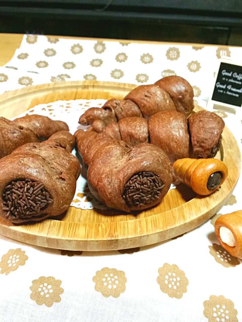 【リクエストパン第1段】ダブルチョココロネ
