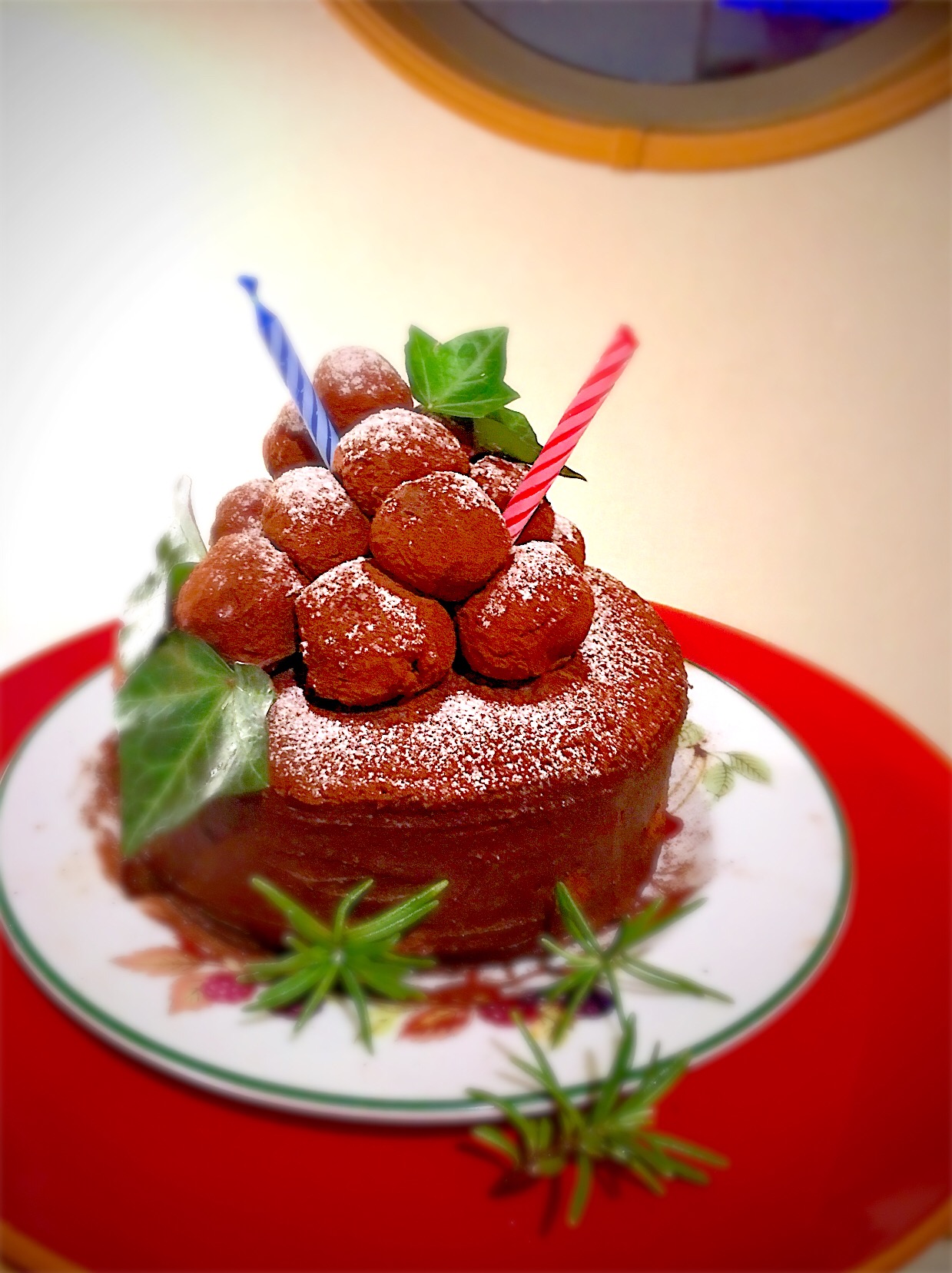 豆腐ガナッシュクリームのダブルチョコレートケーキ MerryX'mas ＆ Happy birthday