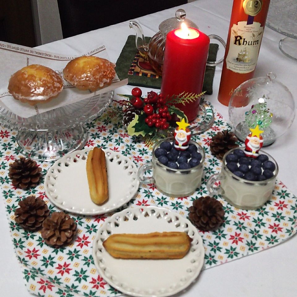 クリスマスデザート♡♡
チョコレートインチュロス・マドレーヌ・パンナコッタ♡♡