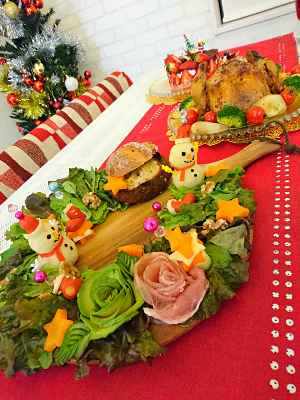 クリスマス☆リースサラダ