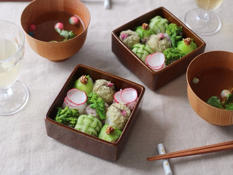 野菜の手まり寿司